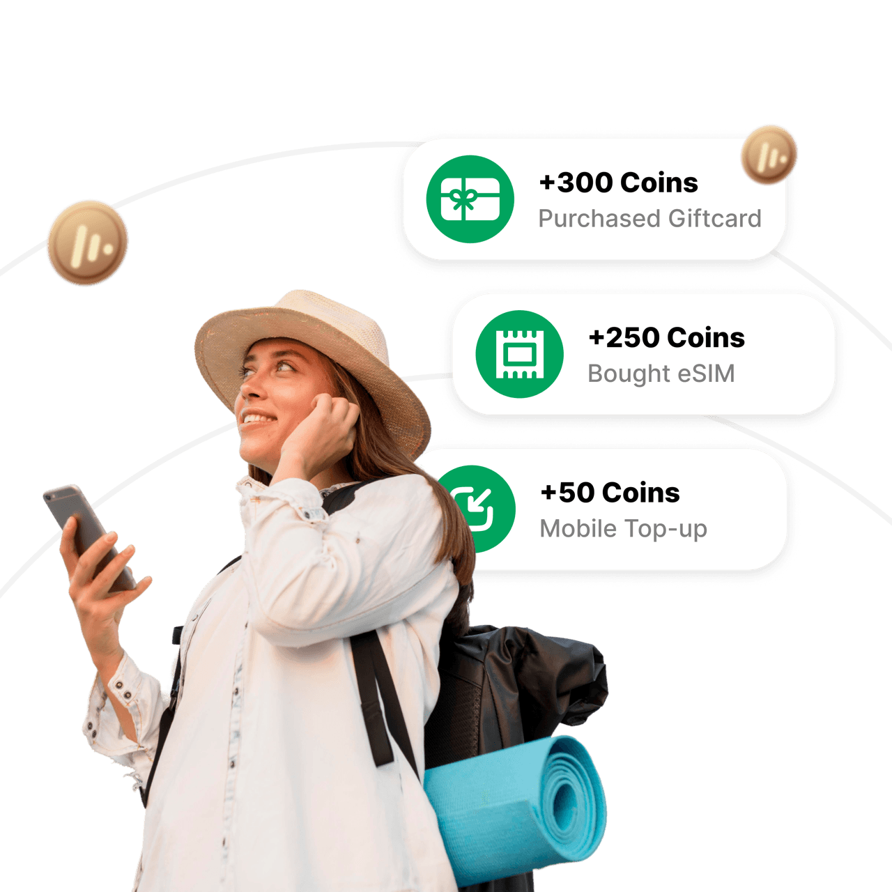 Ariya Mobile rewards screen
